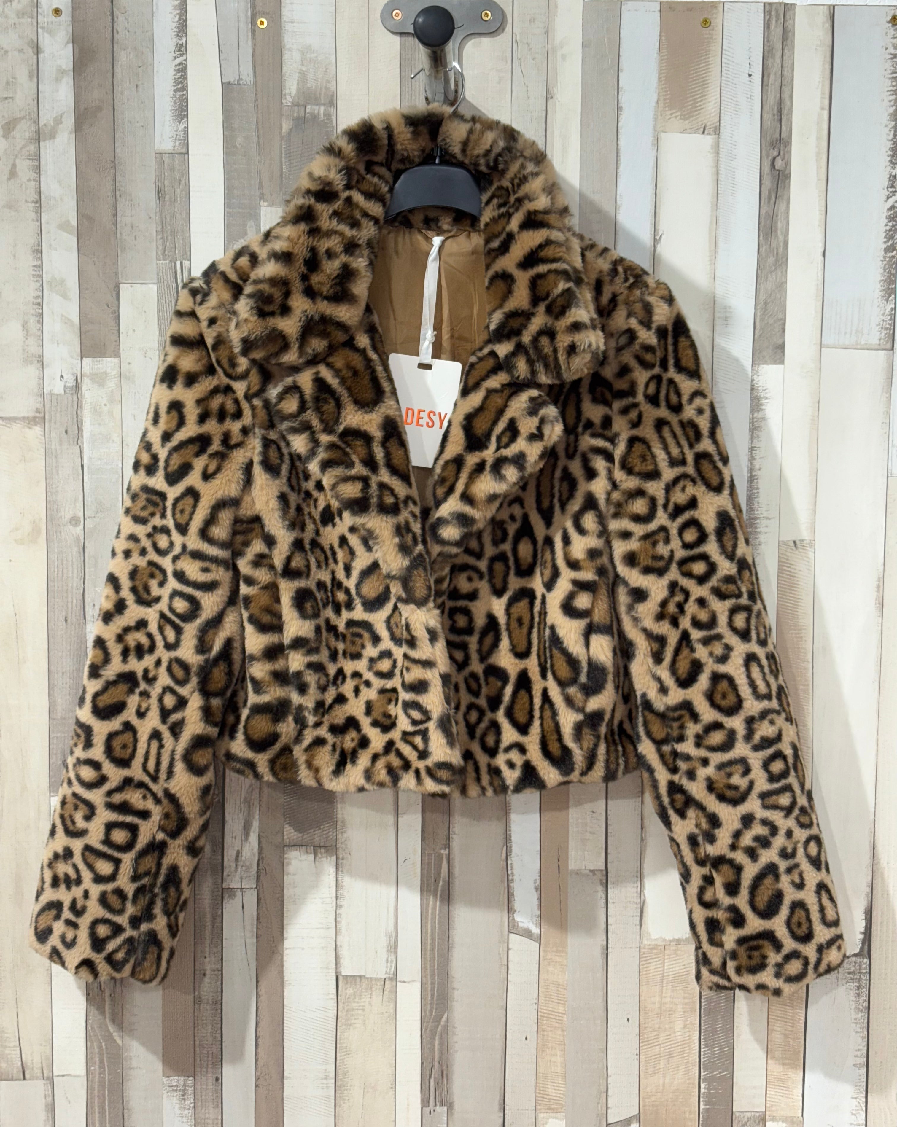 Abrigo de pelo Leopardo